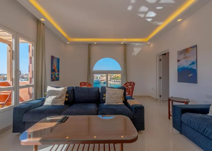 Apartment Lovely Sea View 2br In "three Corners Ocean View" Marina Abu Tig, El Gouna *