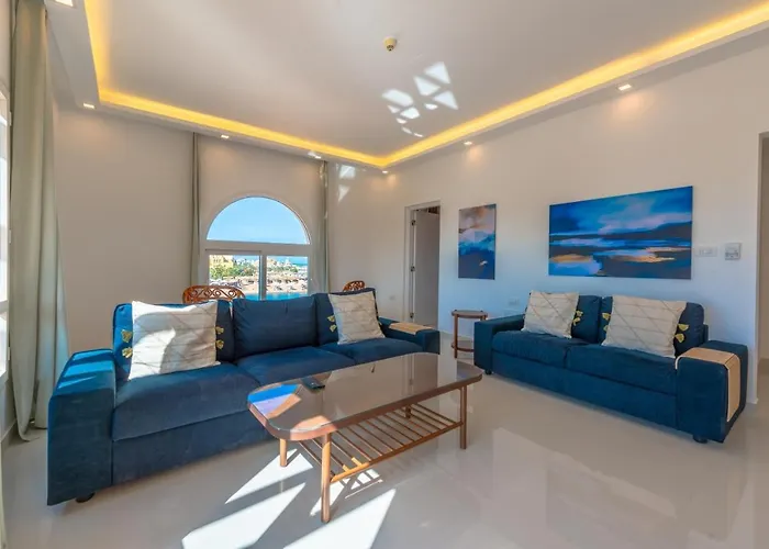 Lovely Sea View 2br In "three Corners Ocean View" Marina Abu Tig, El Gouna Apartment *