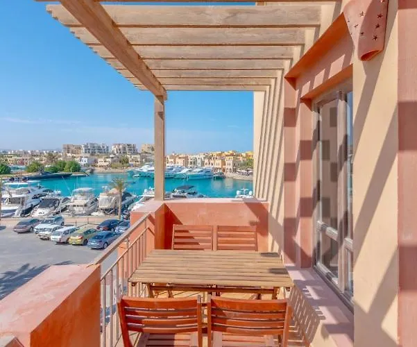 Lovely Sea View 2br In "three Corners Ocean View" Marina Abu Tig, El Gouna Apartment *